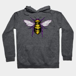 Pop Art Bee Portrait Hoodie